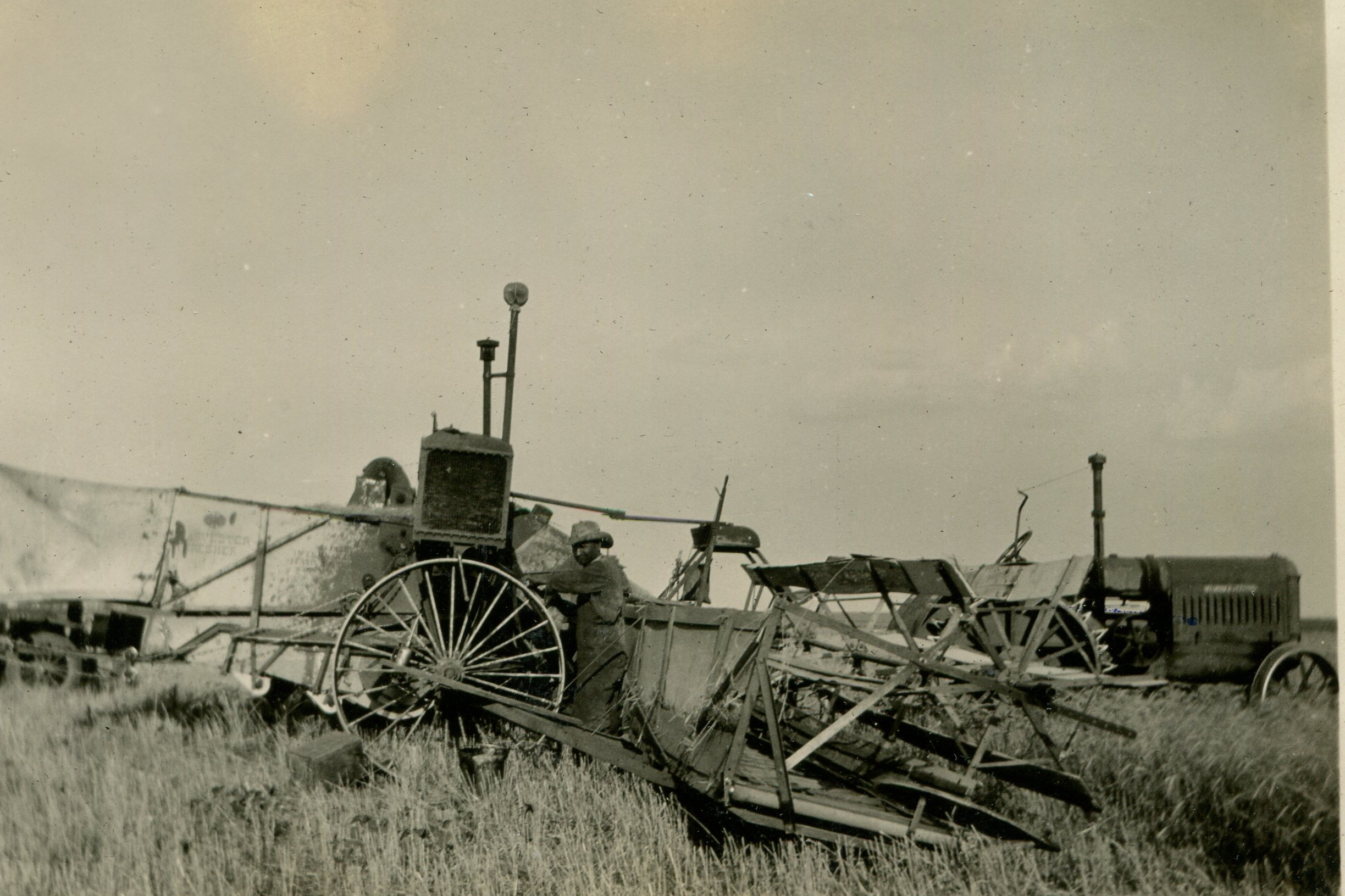 Harvesting Wheat on Hutcherson Farm