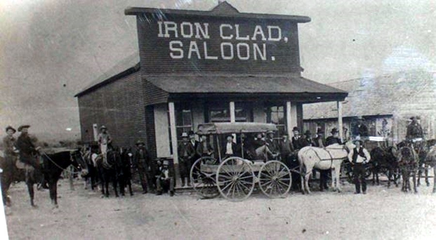 Iron Clad Saloon in Menardville 1800s