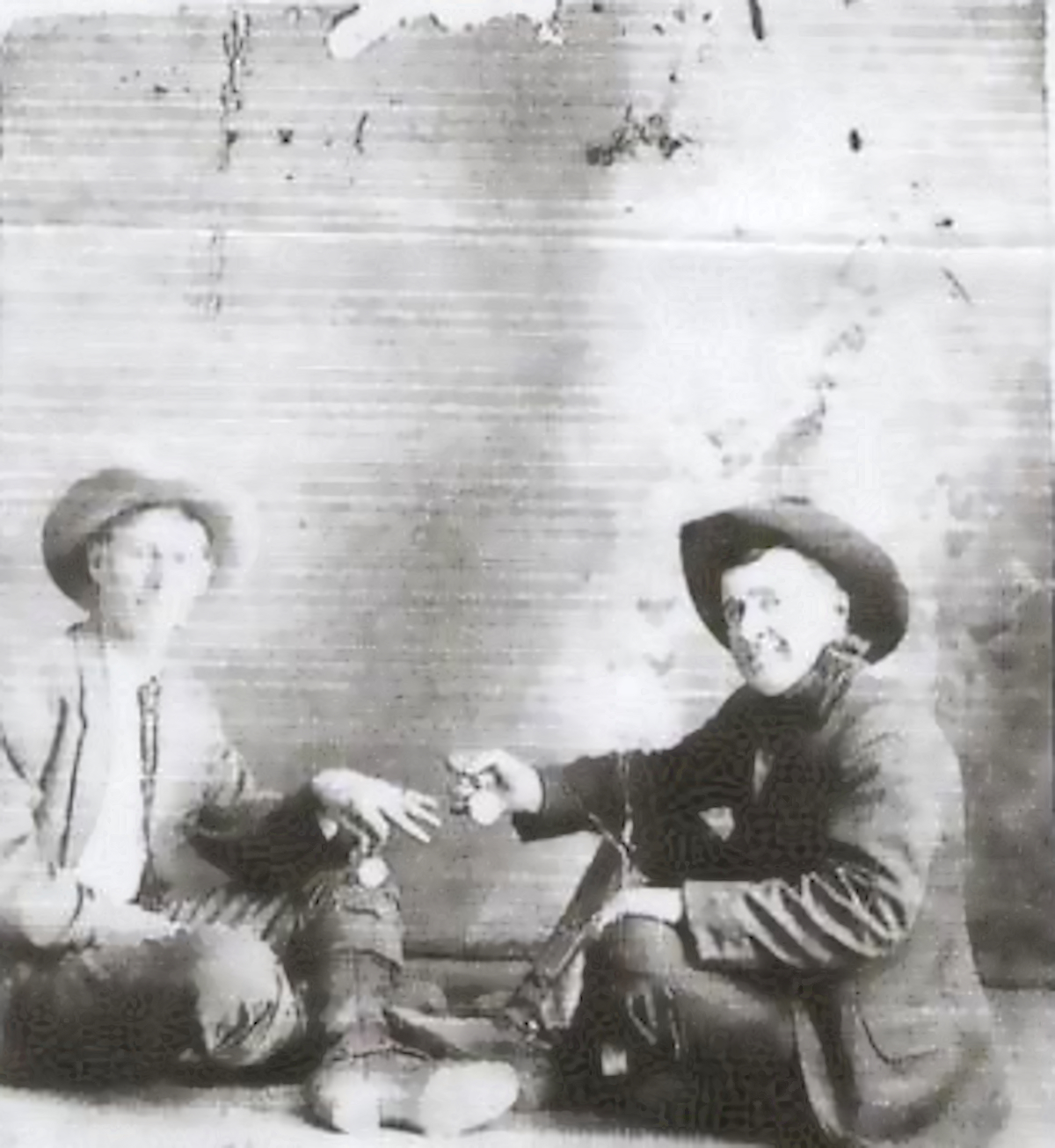 Jim Smith and Newt Cravy After Their 1,350 Mile Trail Ride
