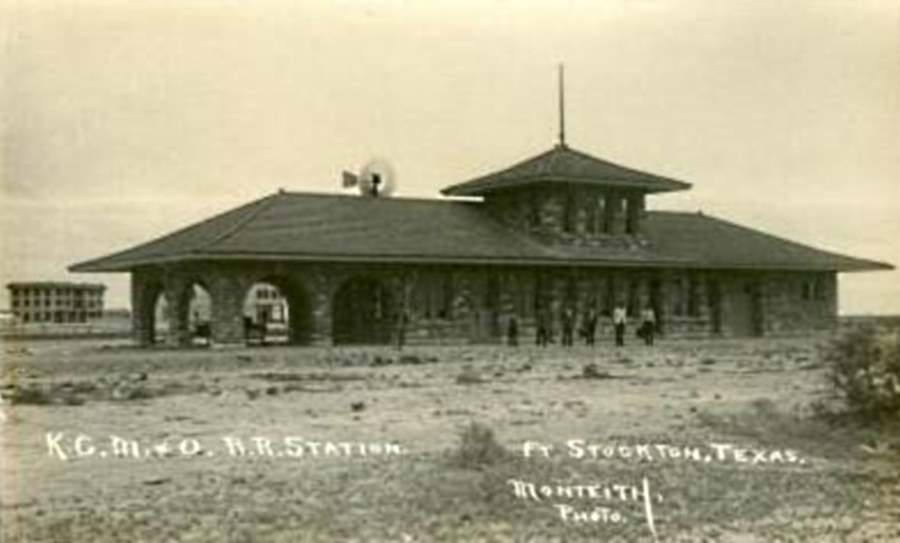 KGM&O Railroad Depot Fort Stockton in 1911