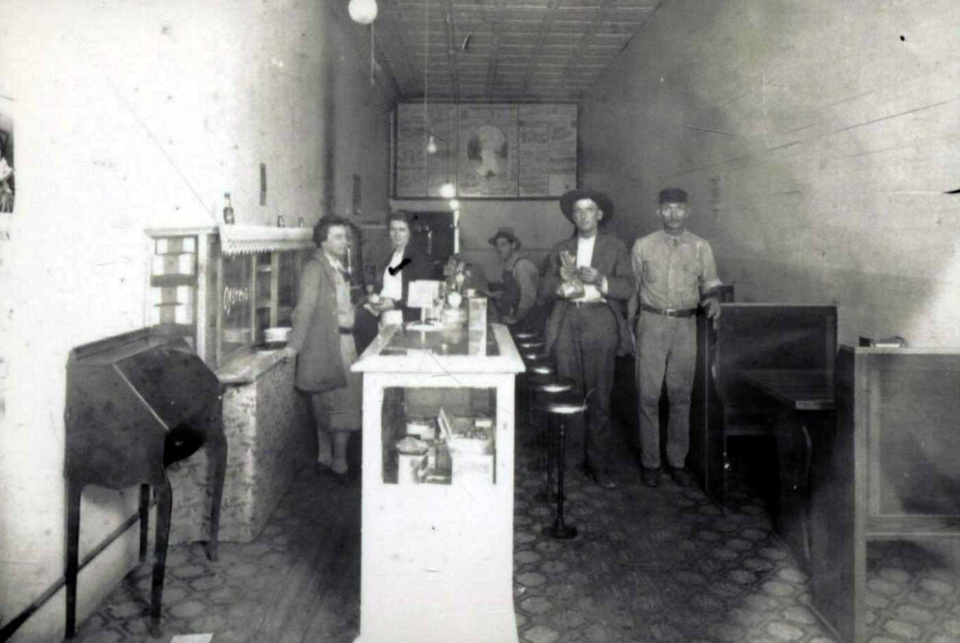 Keen Café Interior Rule Texas 1930s