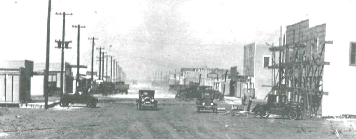 Kermit Business District in 1920s