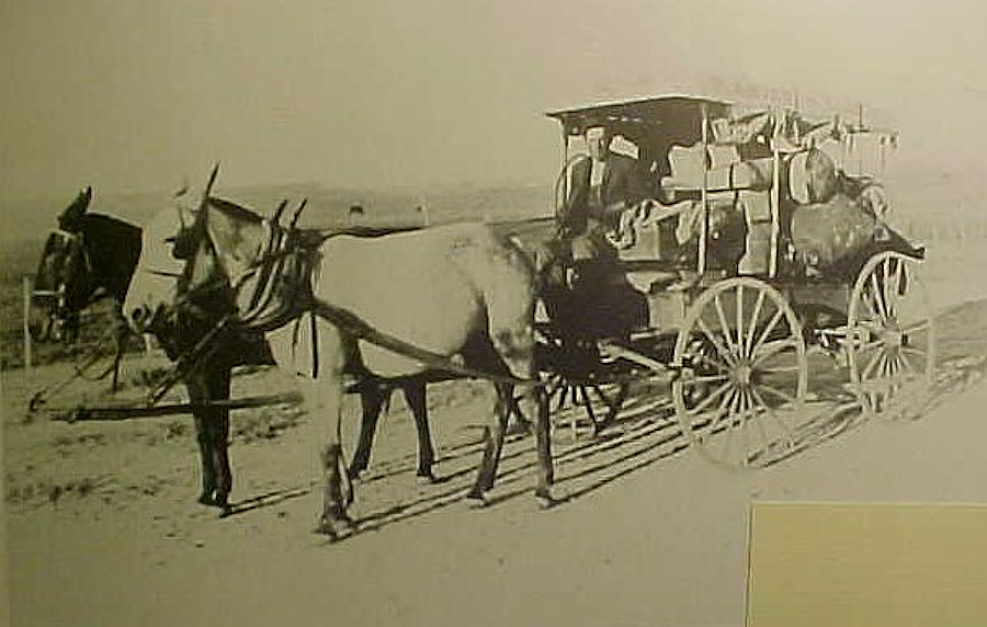 Last Mail Wagon Between Lubbock and Plainview