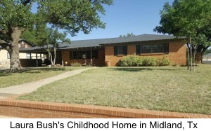 Laura Bush's Childhood Home in Midland Texas