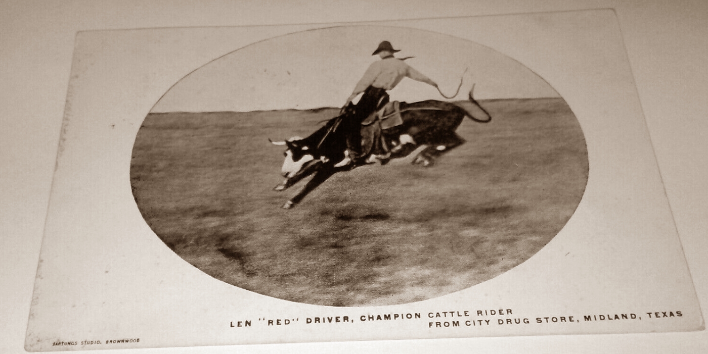 Len Red Driver Champion Bull Rider 