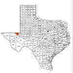 Loving County Map