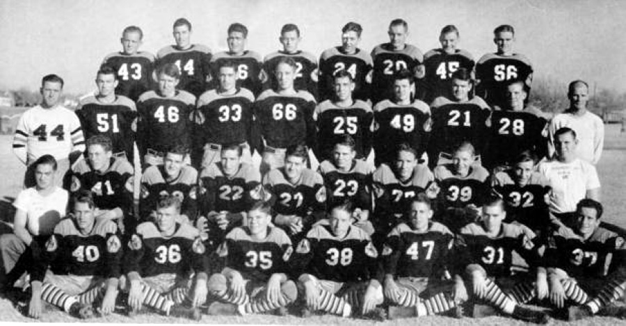 Lubbock High School Football Team in 1939