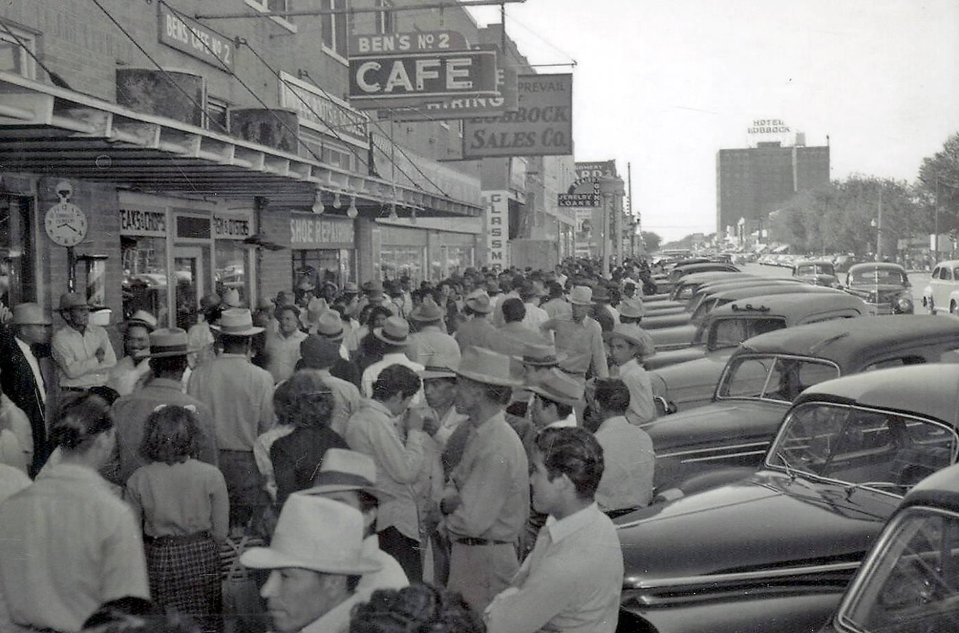 Lubbock Street Scene in 1940s