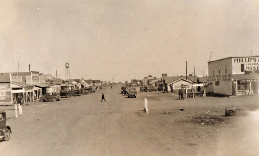 With an economy powered by cattle and minerals, Dumas Texas was a bustling place in 1929