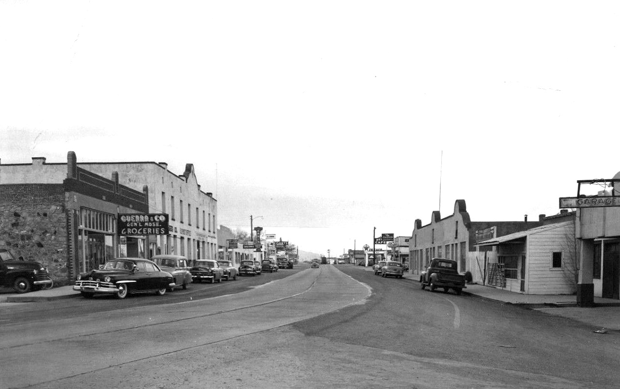 Main Street Hwy 80 Sierra Blanca Texas 1954