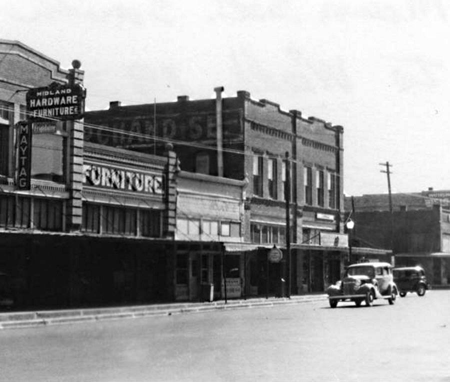 Main Street in Midland in 1940