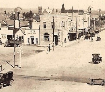Marfa Street Scene Panorama 1907-1917 (CR)