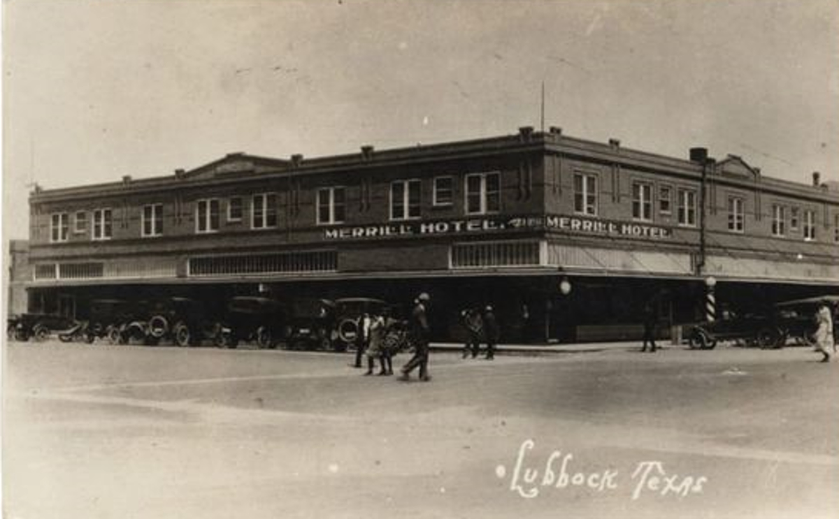 Merrill Hotel in Lubbock in 1910s