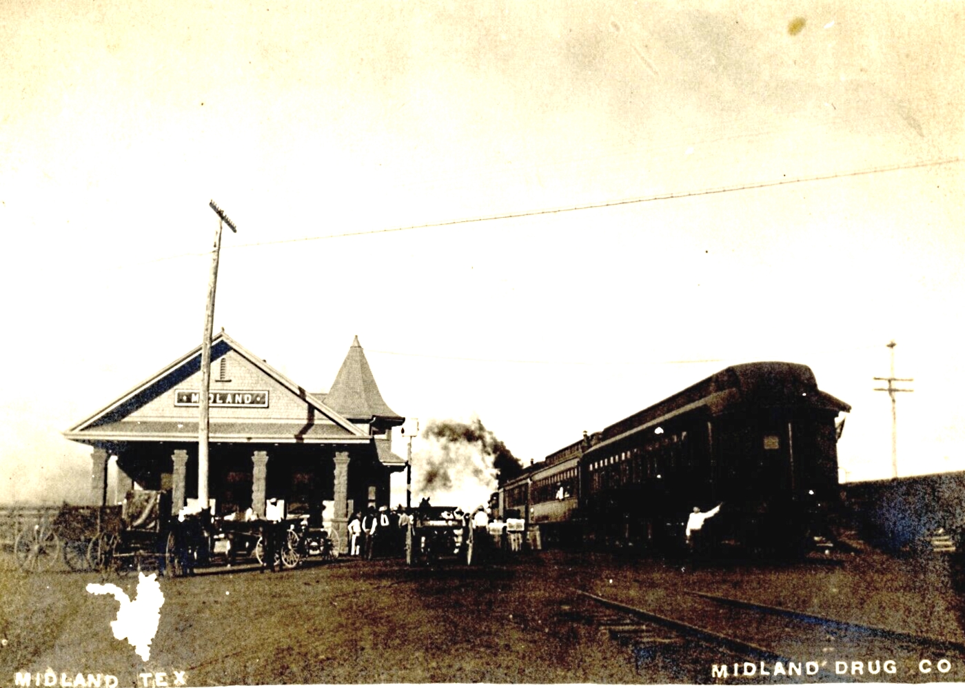 Midland TX Train Depot 1908