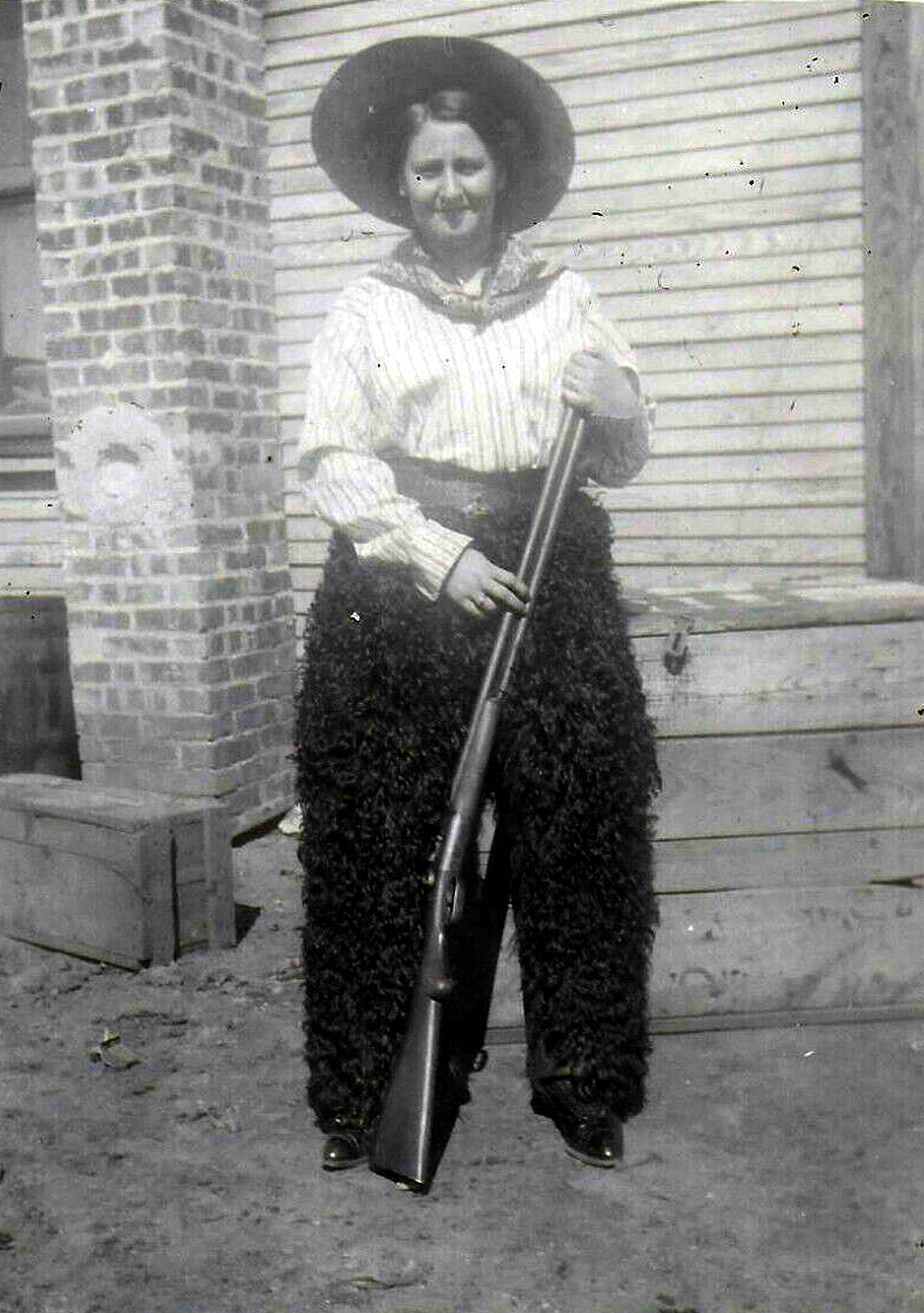 Millie Glava with Wooly Chaps