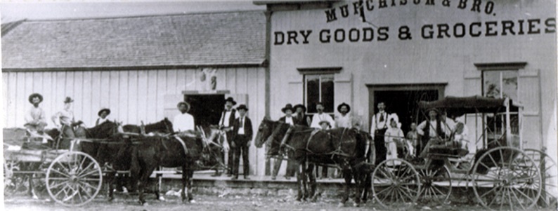 Murchison Brothers Dry Goods and Groceries in Menardville in1800s