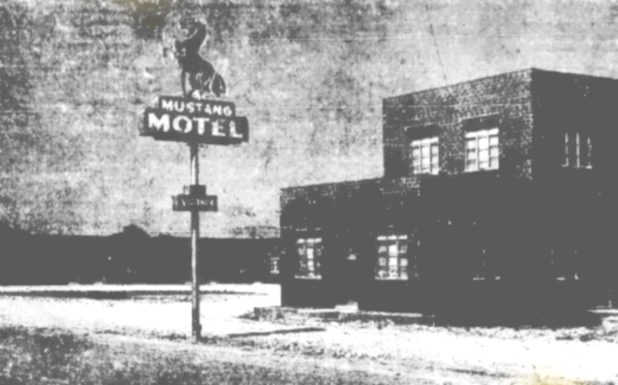 Mustang Motel in Big Lake Texas  October 1, 1948