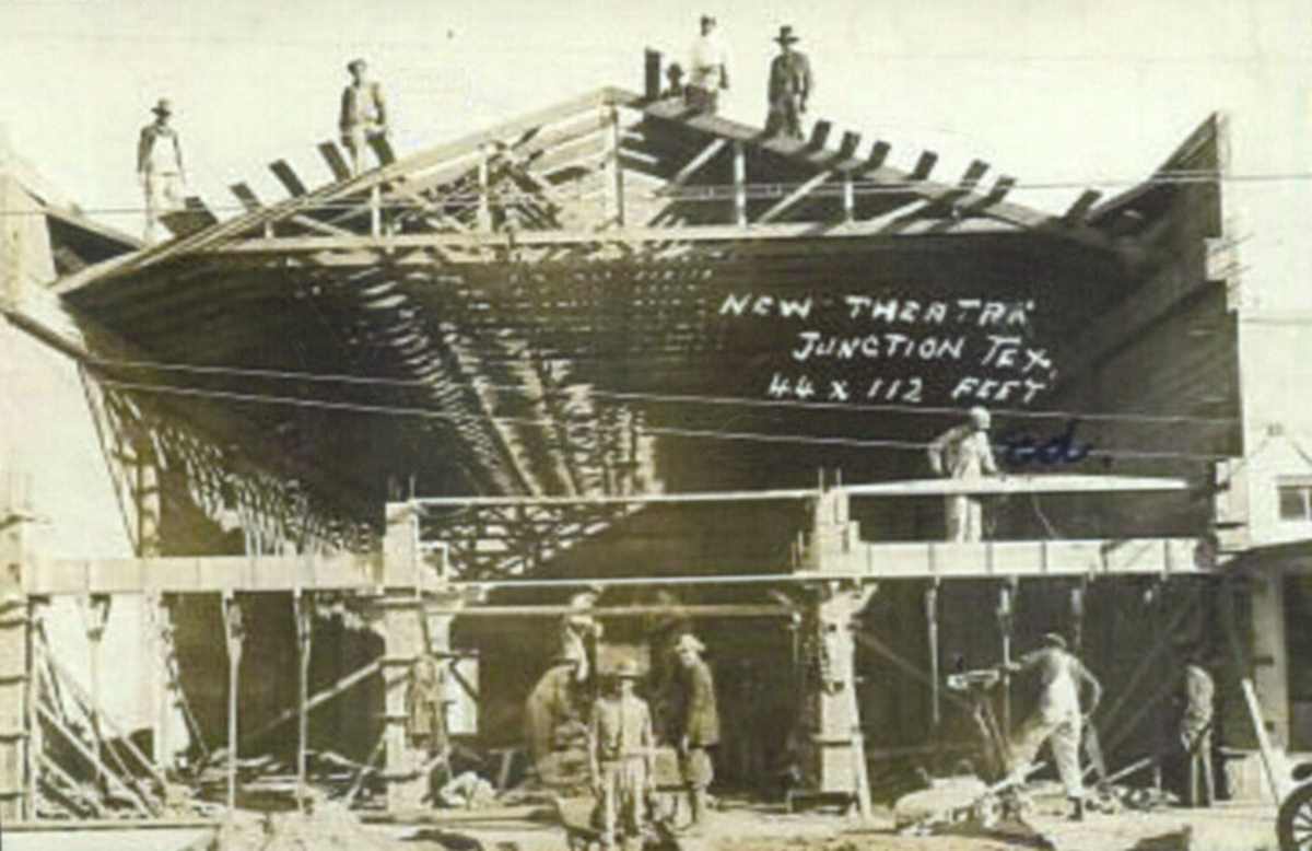 New Theatre Under Construction in Junction 1920s