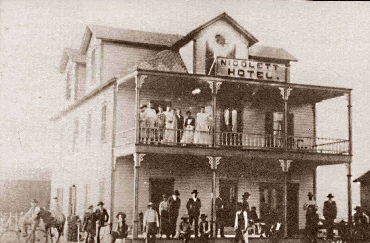 Nicolett Hotel in 1889 Lubbock Texas