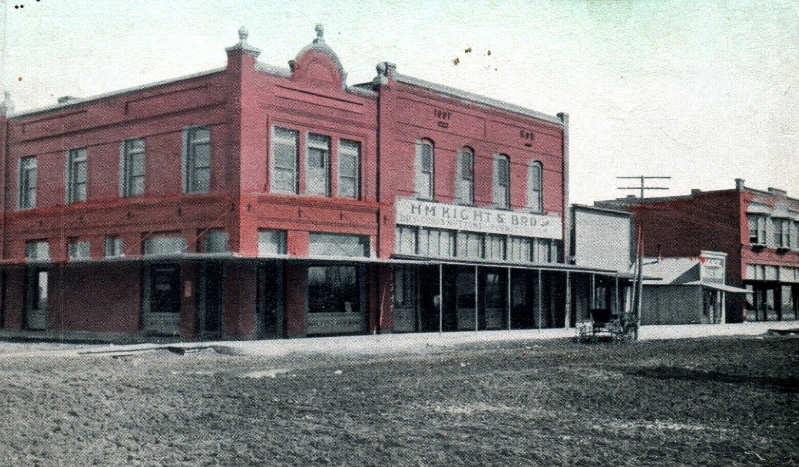 North Side of Square in Claude in 1910