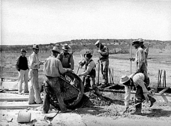 Road Workers in Menard County 1940