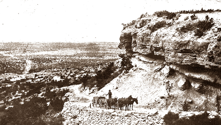 Road to Post City Texas in 1910