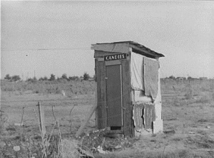 Roadside Candy Stand in Midland County Texas in 1939