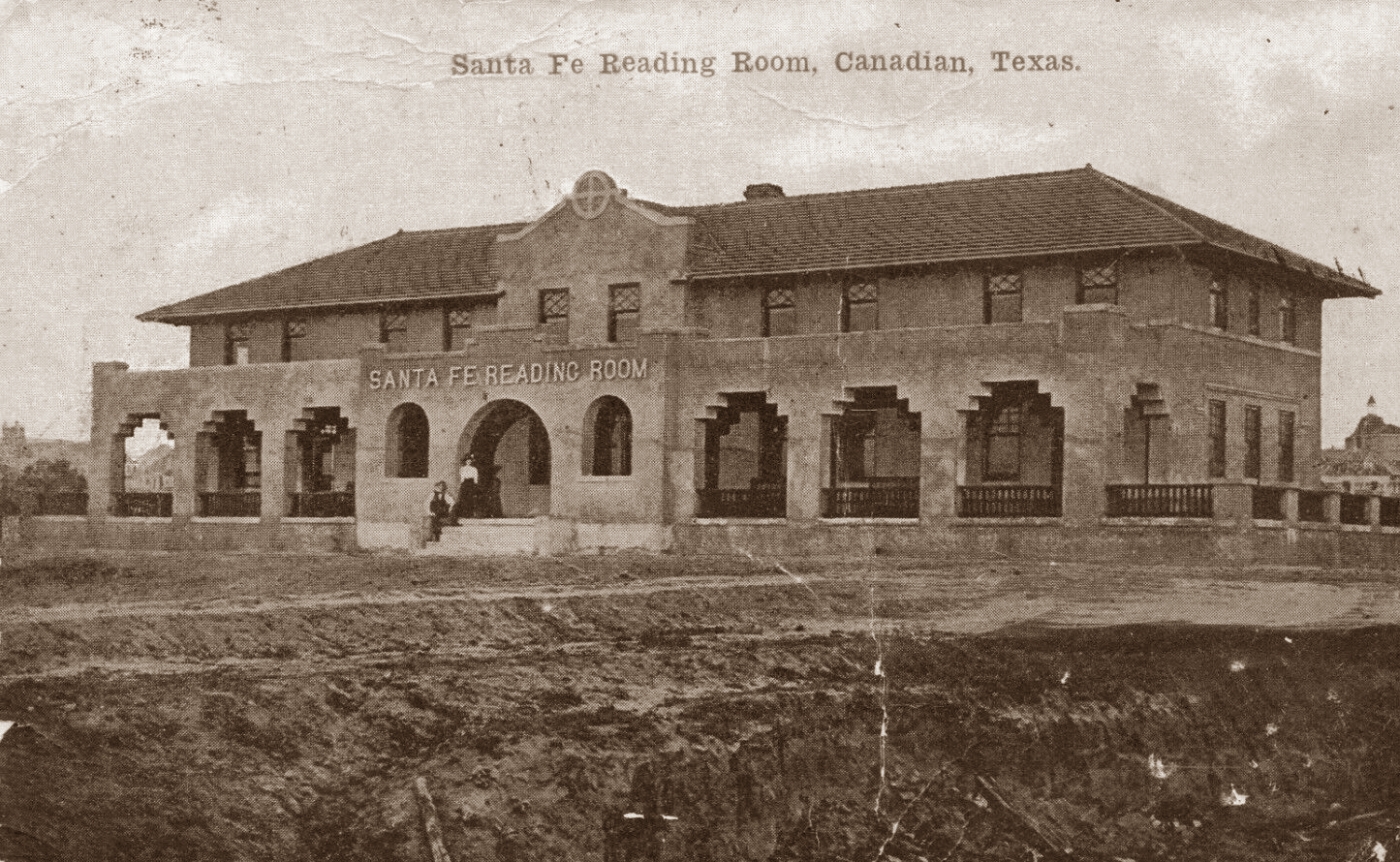 Santa Fe Reading Room in Canadian in 1911