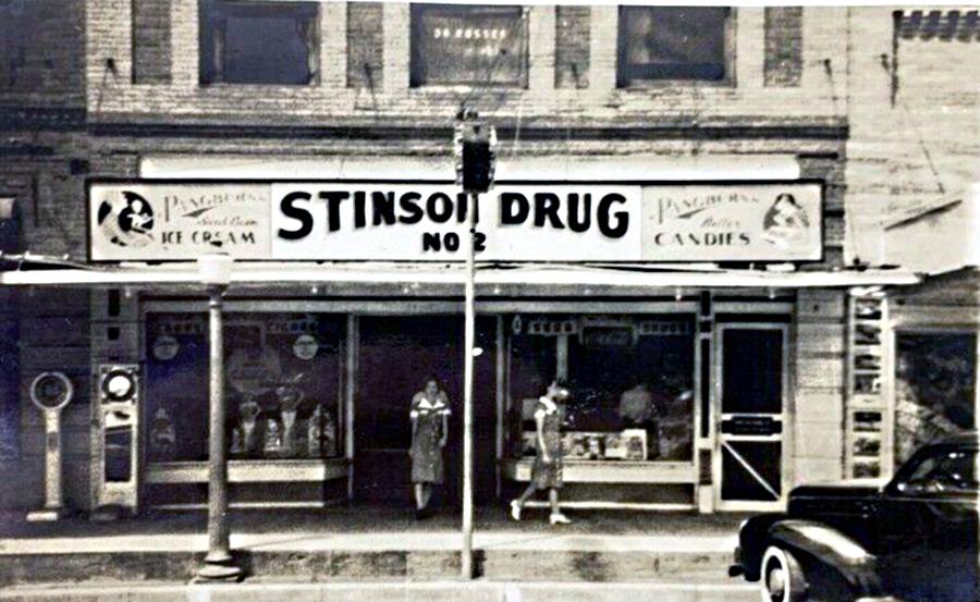 Stinson Drug Store in Abilene in the 1930s