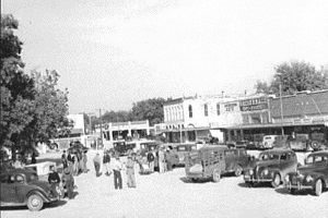 Street Scene Glen Rose TX 1939