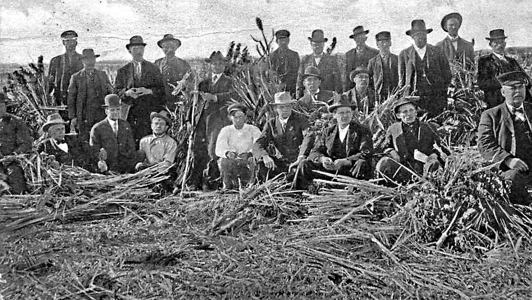 Swenson Land Co and Farm Workers in Bovina in 1909