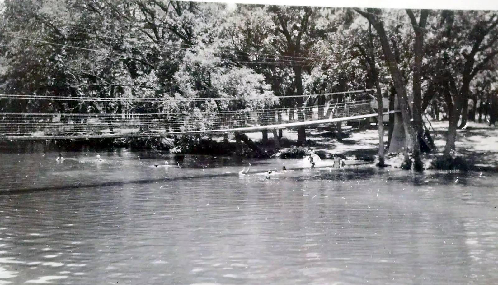 Swimming in the Concho River in Christoval
