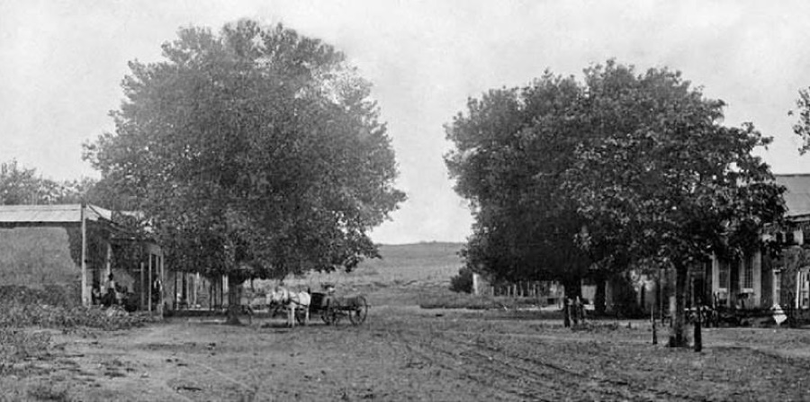 Main Street Tascosa Texas  in 1910