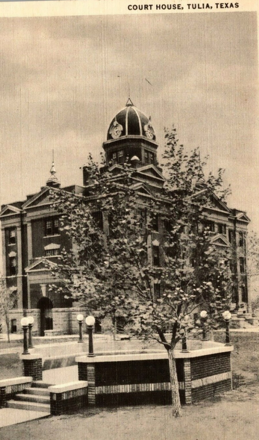 Tulia Courthouse Postcard in 1933