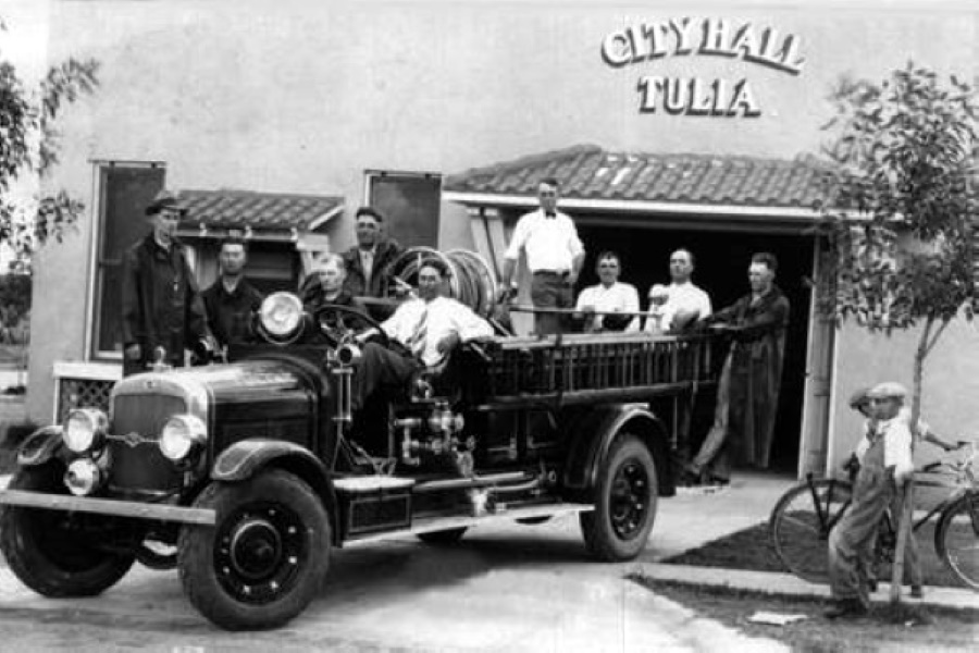 Tulia Fire Department in 1930s
