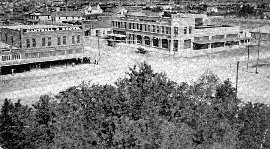 Northwest Corner of Square in Tulia  Texas in 1918