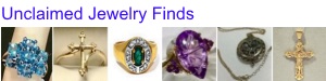 Uncliamed Jewelry
