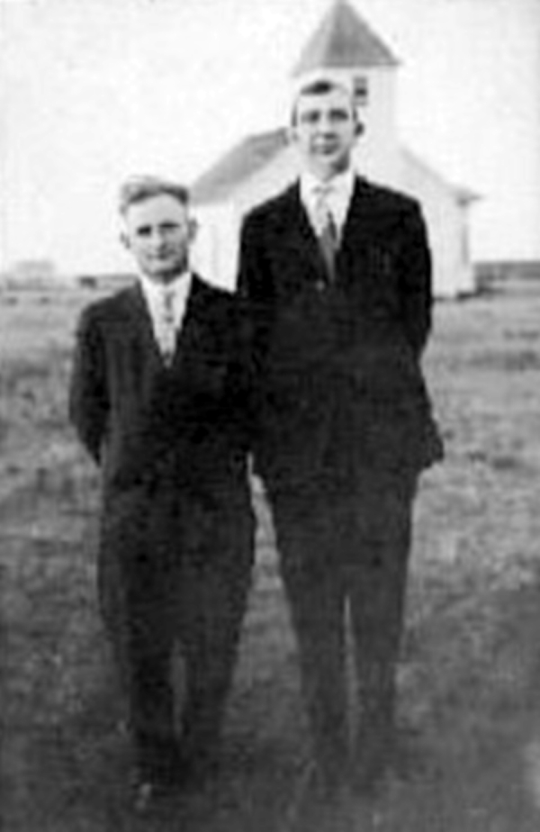 Virgil Lemons and Germany Ferguson in Cedar Hill in 1921