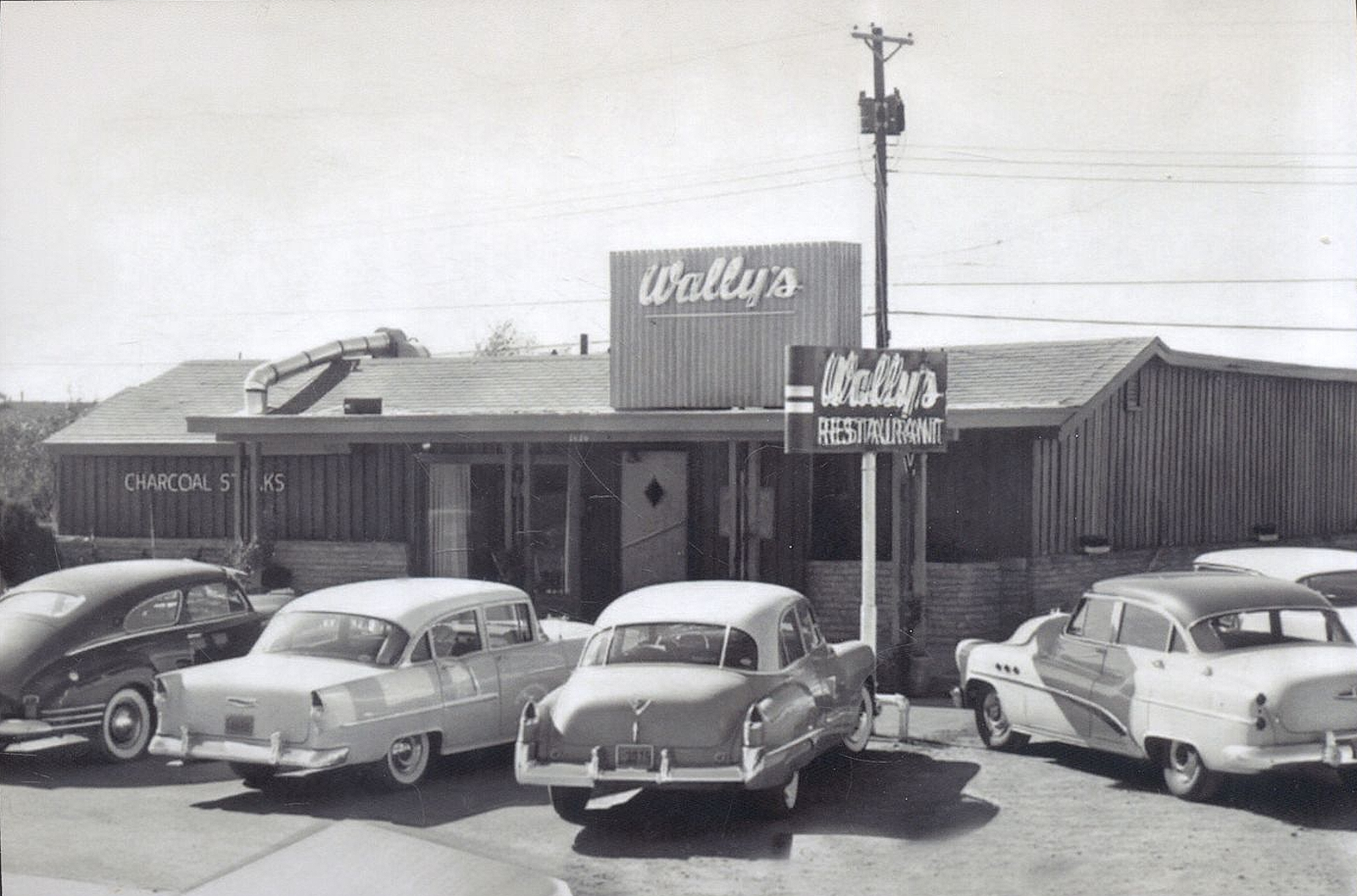 Wally's Restaurant in Abilene Texas in 1950s