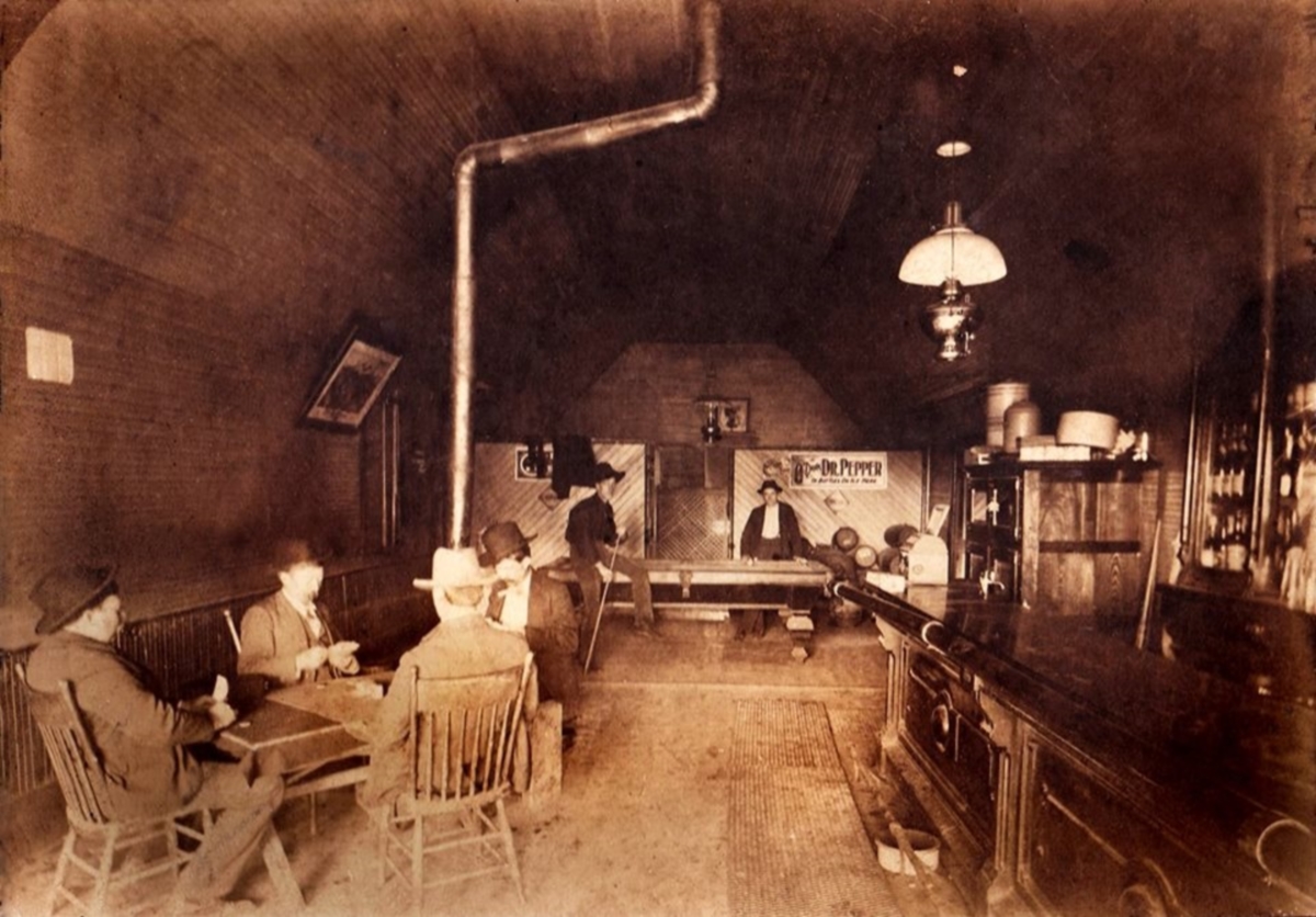 Water Valley Texas Pool Hall in 1914