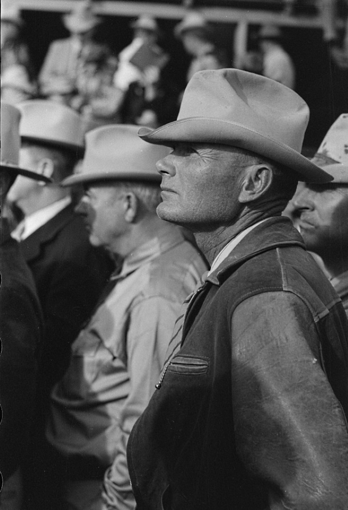 West Texas Cowboy at Horse Auction in Eldorado in 1939