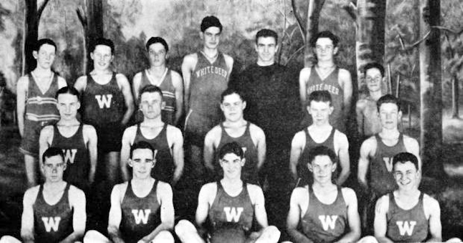 White Deer Texas High School Basketball Team in 1930