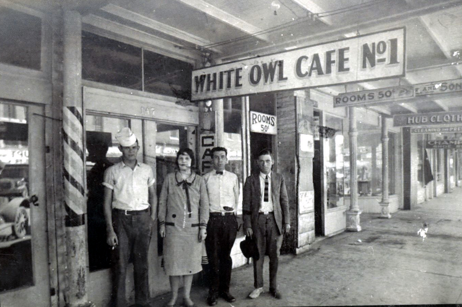 White Owl Cafe in 1930s
