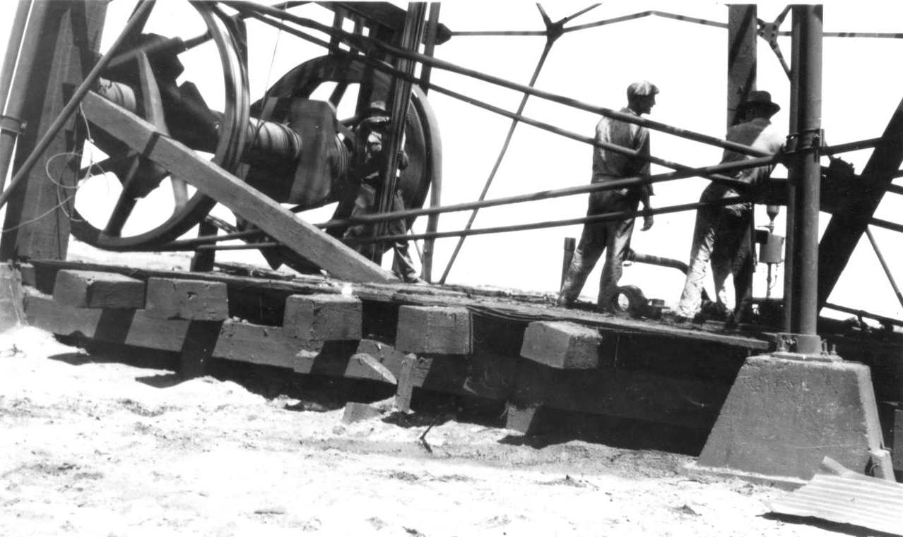 Workers on Oil Well in Winkler County 1920s