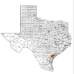 Refugio County Texas Map