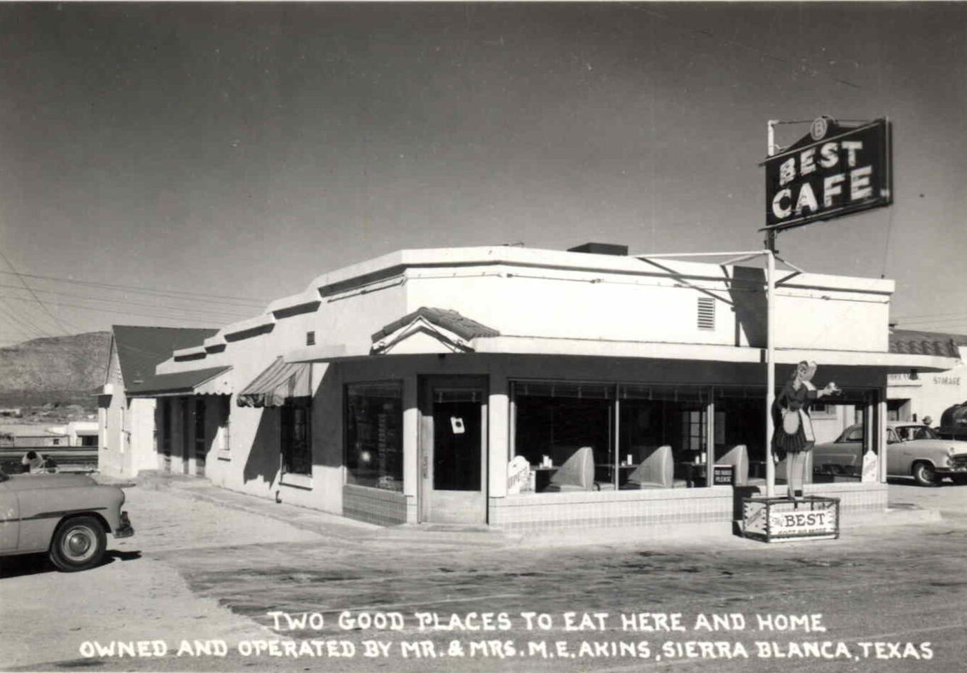 Best Cafe in Sierra Blanca in 1950s