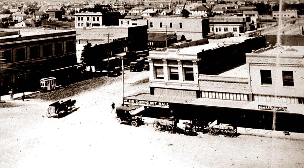 Bird's Eye View Plainview Texas in 1913