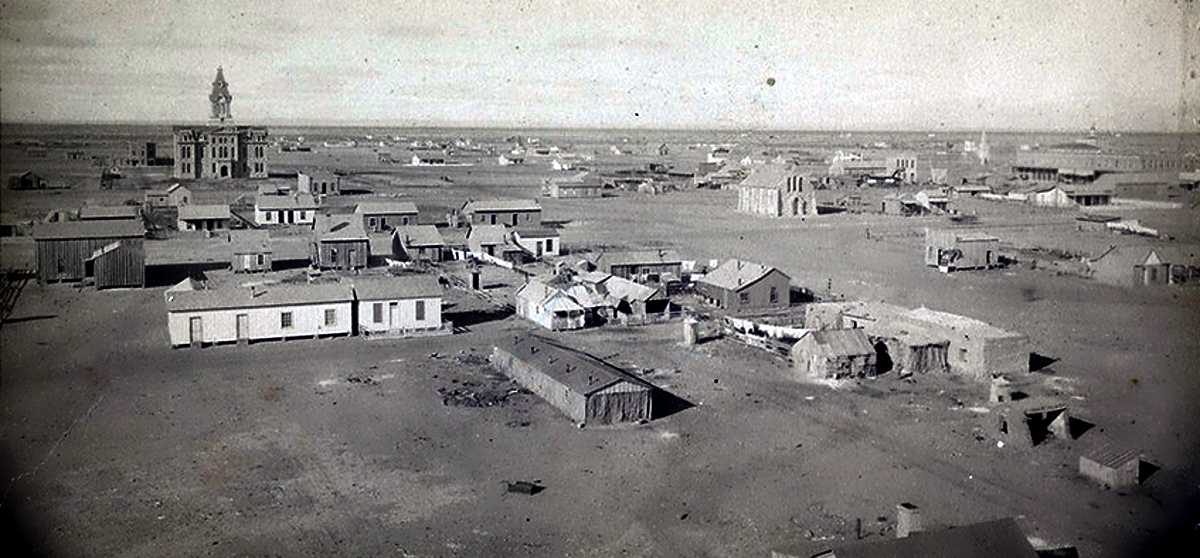 Bird's-eye View San Angelo in 1800s