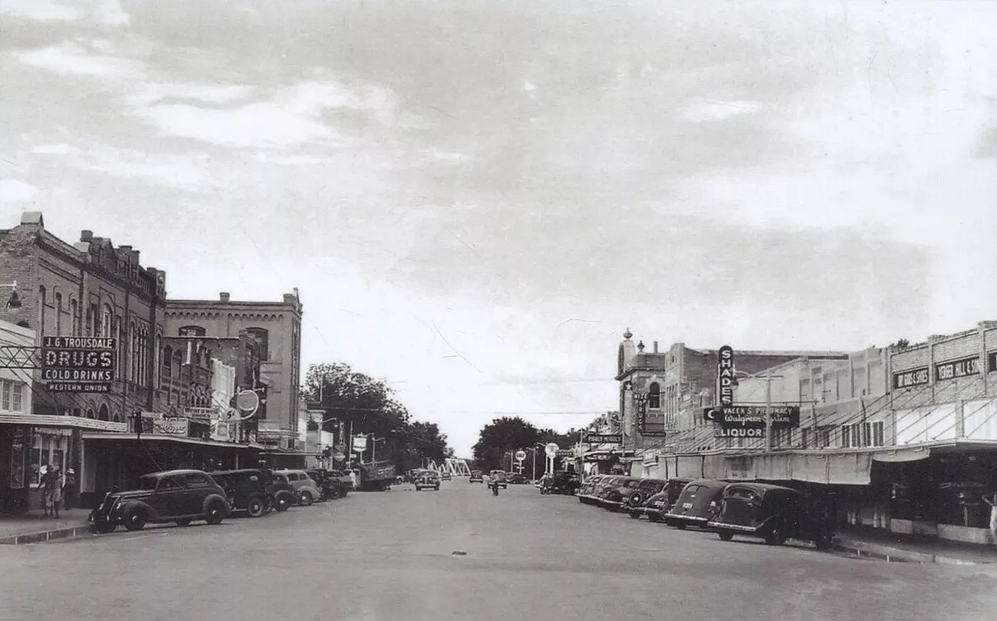Downtown Smithville in 1935