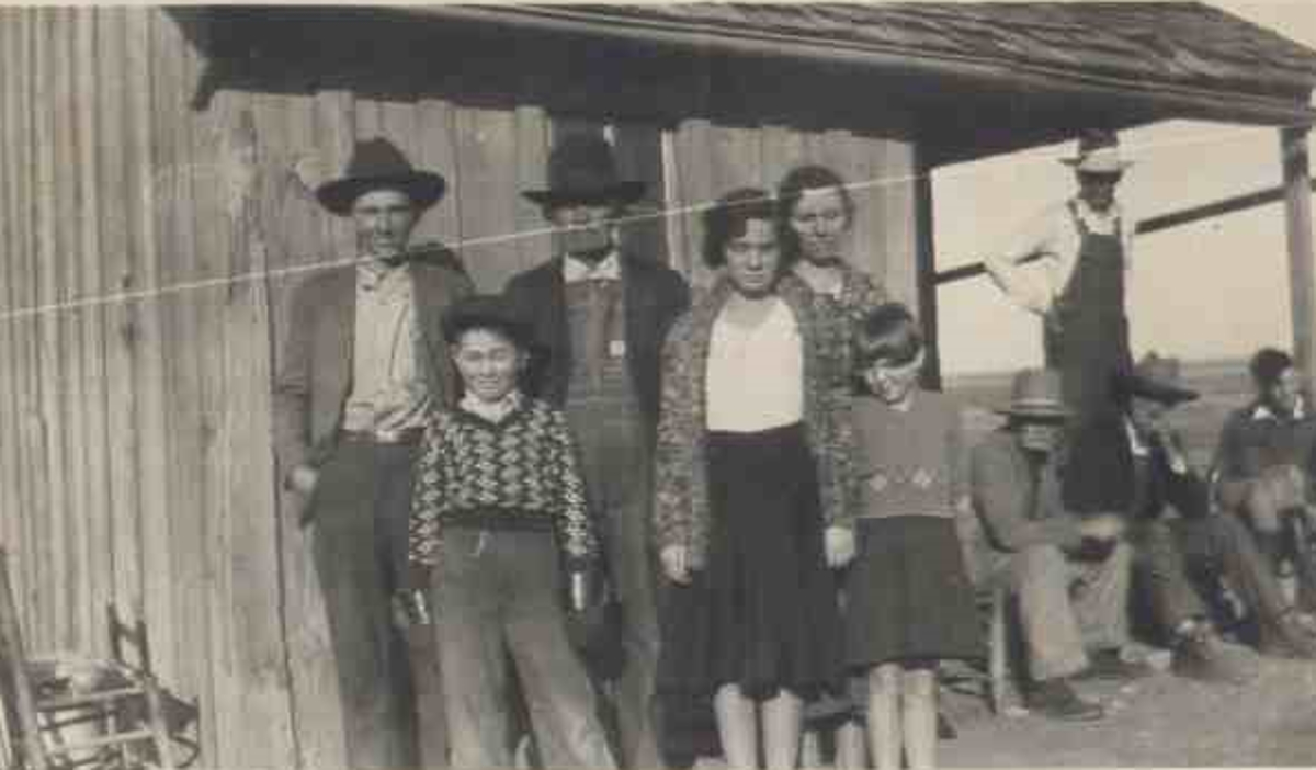 Farm Family Near Childress in 1934